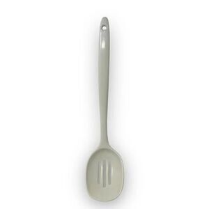 Melamine Ware White Slotted Spoon Vintage Kitchen Utensil Made In Taiwan Used